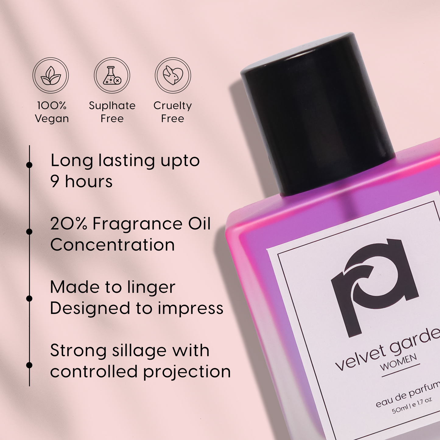 Velvet Garden | Eau De Parfum - 50 ml (Pink Bottle)
